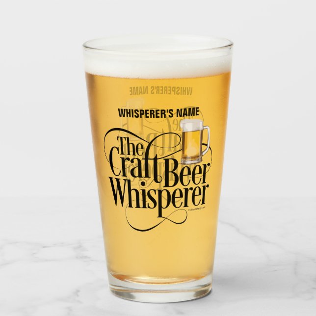 Craft Beer Whisperer Glass (Anverso (lleno))