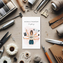 Crafting Queen Crafter QR Code tarjeta de visita