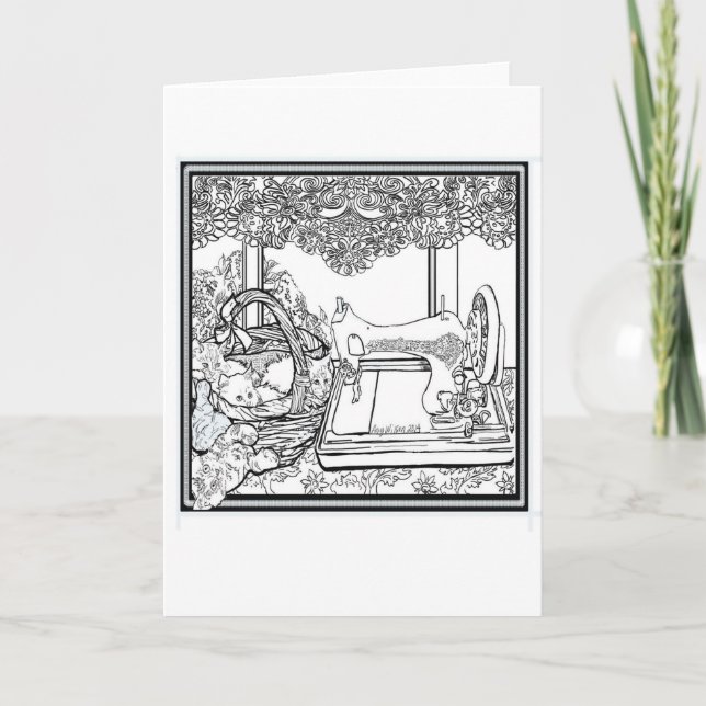 Crafty Kittens tarjeta de saludo de imAGYnations (Anverso)