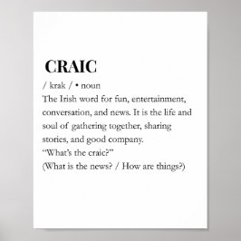 CRAIC: Impresión moderna del significado divertido