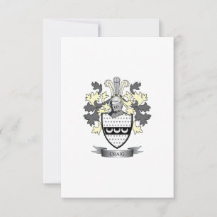 Craig Family Crest Coat of Arms
