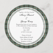 Craig Invitación a la Ronda Boda Escocesa