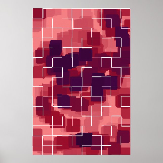 "Cranberry" Arte Geométrico (Frente)