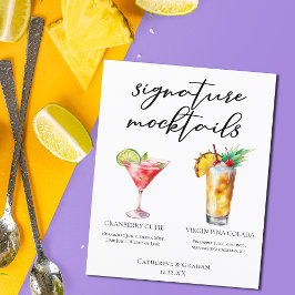 Cranberry Cutie Piña Colada Menú de cócteles