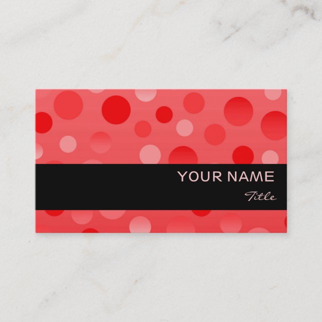 Cranberry Fizz plantilla de tarjeta de negocios ba (Anverso)