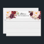 Cranberry, Marsala, hermosas tarjetas de consejo f<br><div class="desc">Cranberry,  tarjetas de consejo floral de Marsala</div>