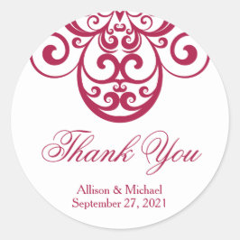 Cranberry Ornate, Gracias Pegatinas