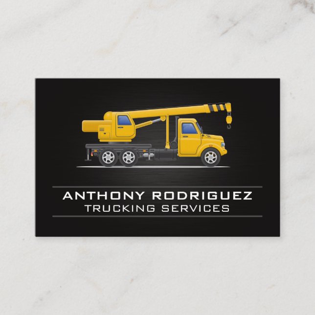 Crane Truck | Tarjeta de presentación de servicios (Anverso)