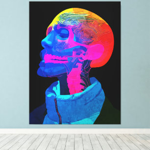 Cráneo Cibernético – Arte de Anatomía Futurista