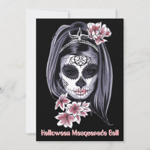 cráneo de azúcar elegante de halloween cinco de ma