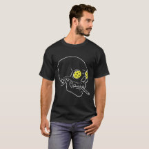 Cráneo de baloncesto para camisetas oscuras