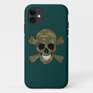Cráneo De Camuflaje Y Funda De iPhone 5 Crossbone