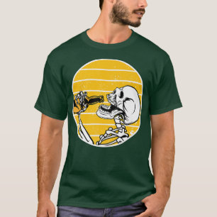cráneo de cerveza para beber camiseta Premium