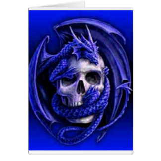 cráneo de dragón azul