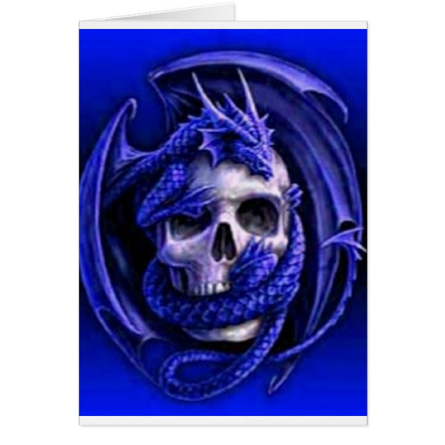 cráneo de dragón azul (Frente)