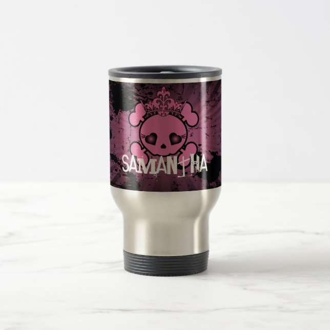 Cráneo de EMO 15 onzas. Taza de la taza del viaje (Centro)