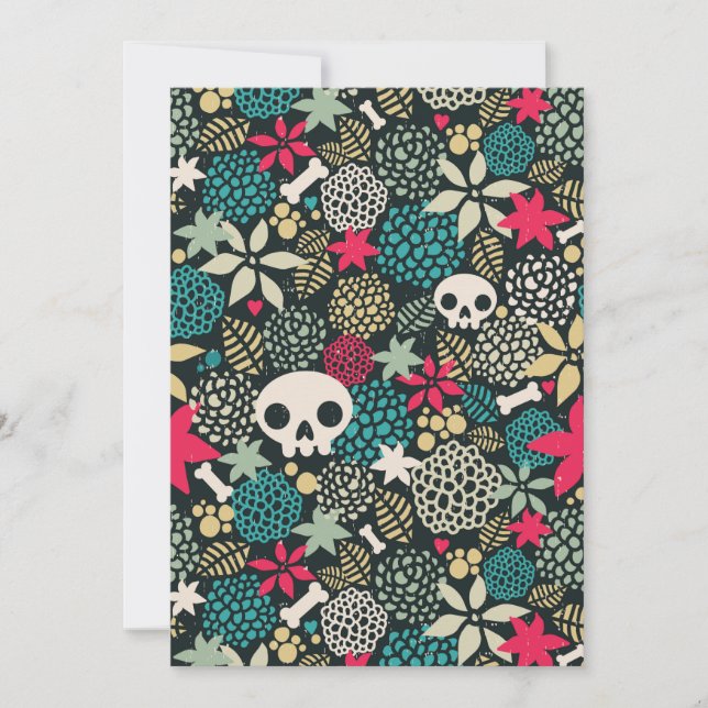 Cráneo de flores (Anverso)