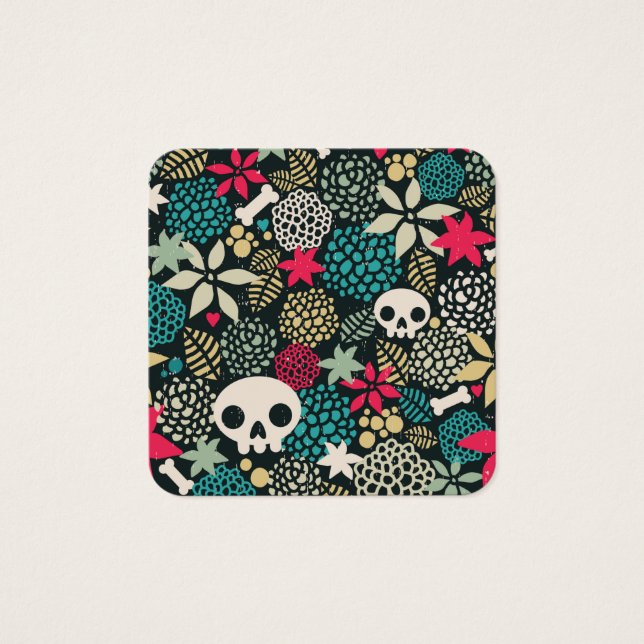 Cráneo de flores (Anverso)