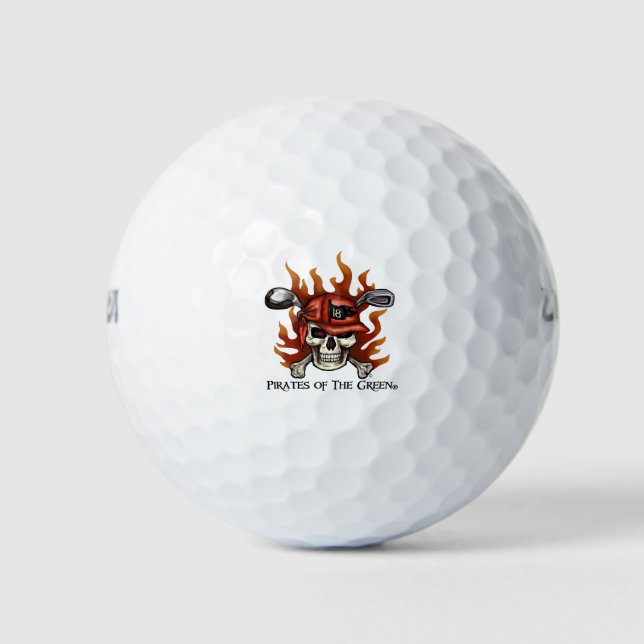 Cráneo de golf y bolas de golf Crossbone (Anverso)