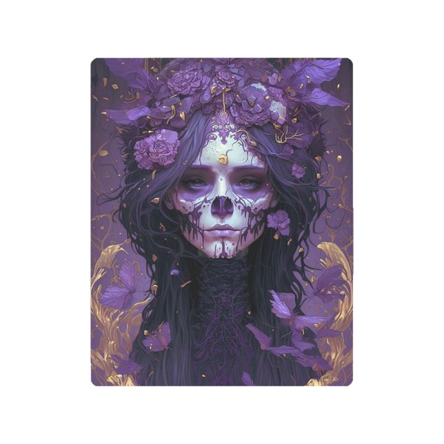 Cráneo de gótico Mujer arte de fantasía oscuro (Anverso)