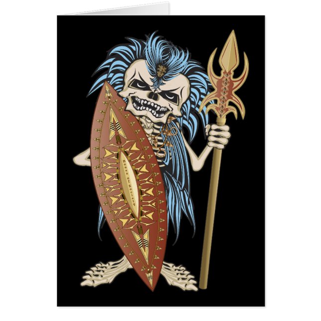 Cráneo de Guerrero Tribal (Frente)