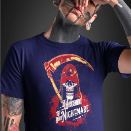 Cráneo de Halloween Creepy Horror Gráfica Camiseta