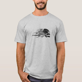 Cráneo de HellRiders y camiseta de las llamas
