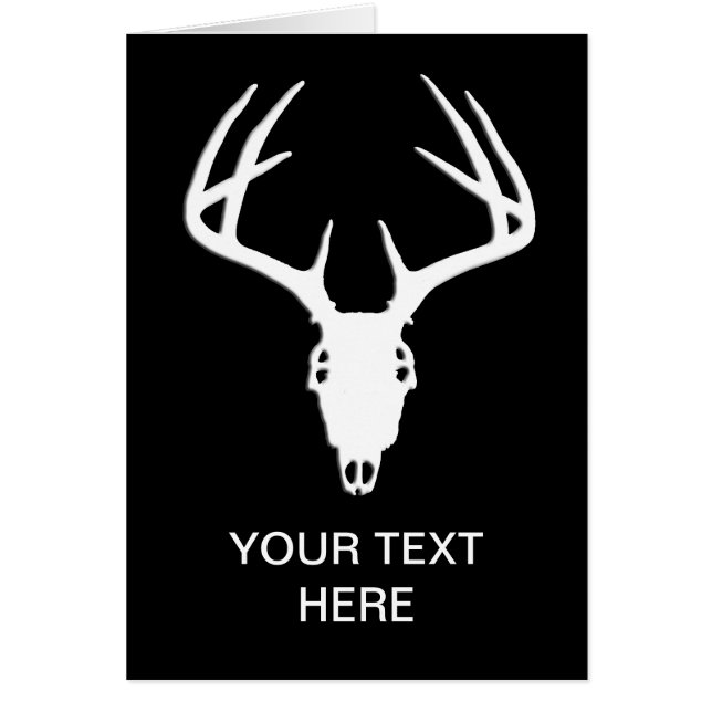 Cráneo de la caza de los ciervos con las astas (Frente)