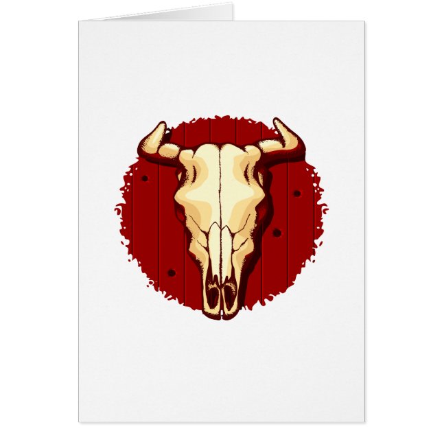 Cráneo de la vaca (Frente)