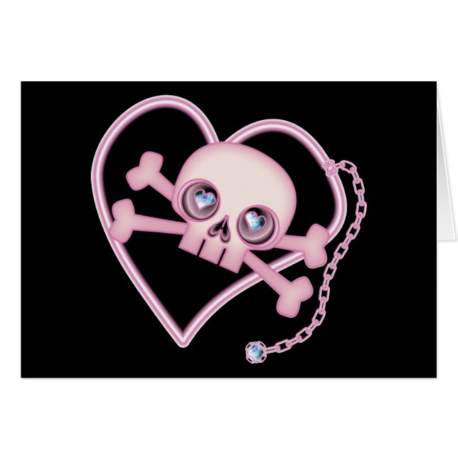 Cráneo de Neon Rosa (Anverso (Horizontal))