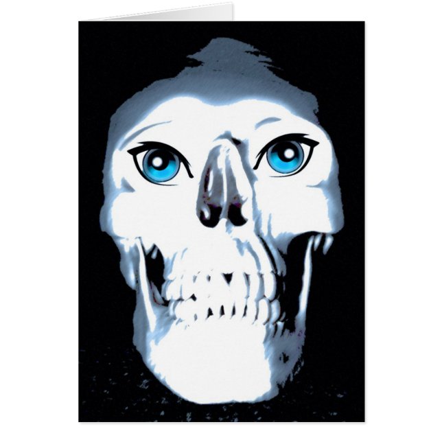 Cráneo de ojos azules (Frente)