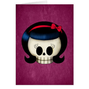Cráneo del chica del Rockabilly