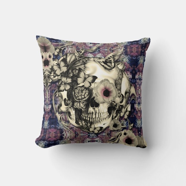 Cráneo del humo del ciruelo con la almohada de las (Anverso)