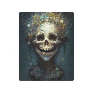 Cráneo espeluznante Arte gótico oscuro de fantasía