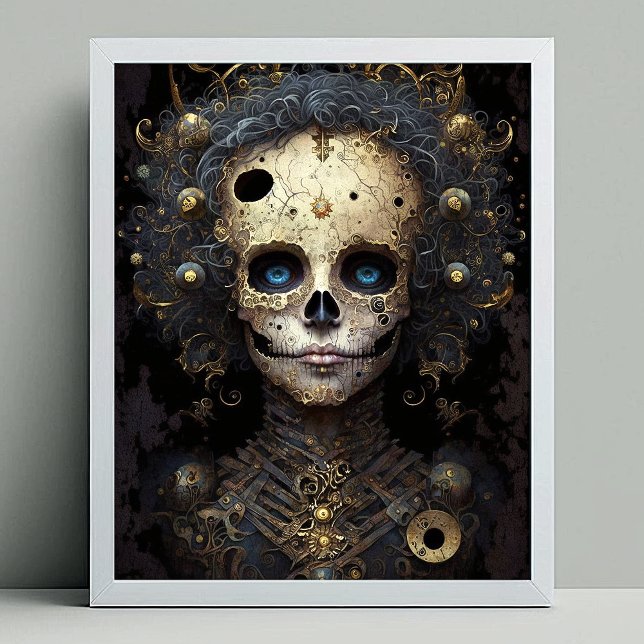 Cráneo espeluznante Arte gótico oscuro de fantasía (Subido por el creador)