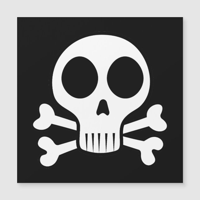 cráneo espeluznante sobre un fondo negro (Anverso)