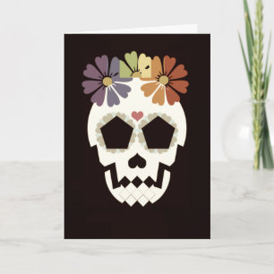 Cráneo "feliz Halloween!" Tarjeta de felicitación