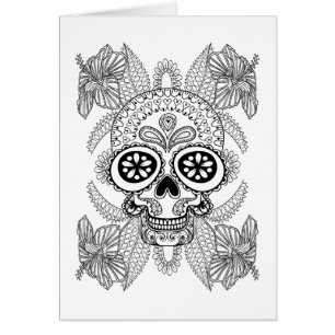 Cráneo inspirado en flores