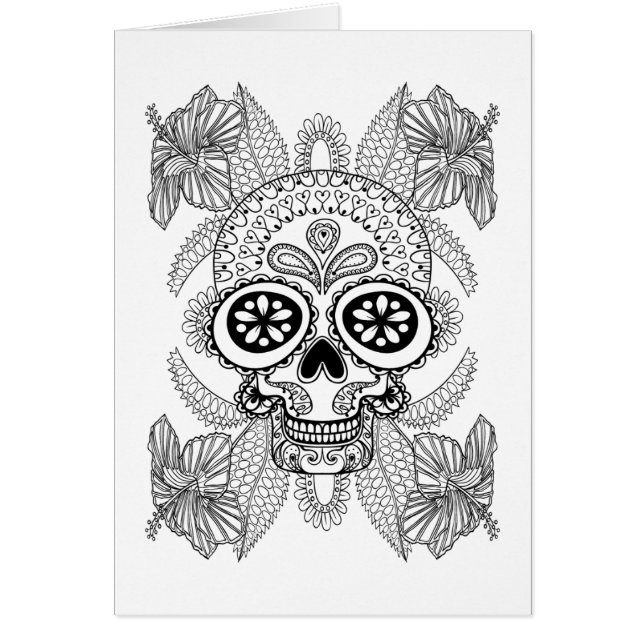 Cráneo inspirado en flores (Frente)