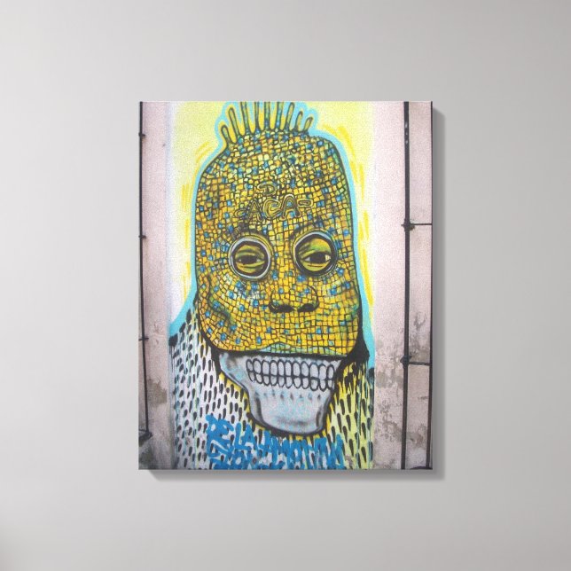 Cráneo México Graffiti Street art, arte del mundo  (Anverso)