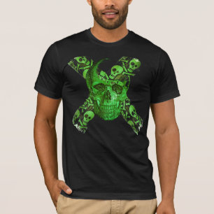 Cráneo Verde - Cráneo Gracioso #3 camiseta