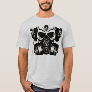 Cráneo y camisa de Gasmask