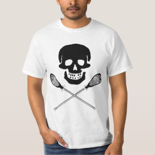 Cráneo y camiseta de los palillos de LaCrosse