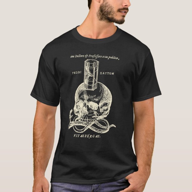 Cráneo y serpiente con la camisa del reloj de (Anverso)