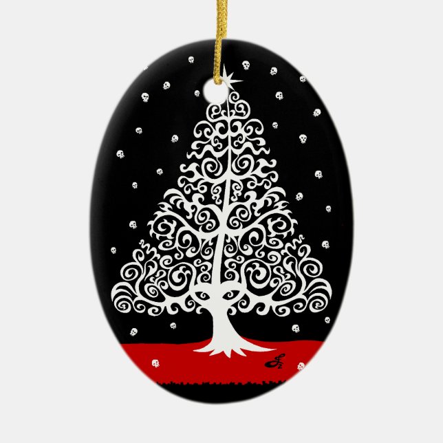 Cráneos para el ornamento del navidad (Frente)