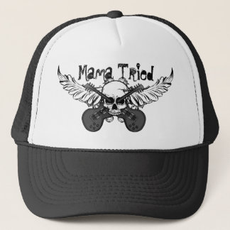 Cráneos y gorra "mamá Tried " de las guitarras