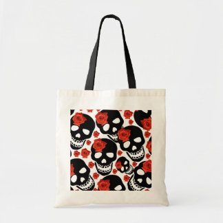 Cráneos y la bolsa de asas de los rosas