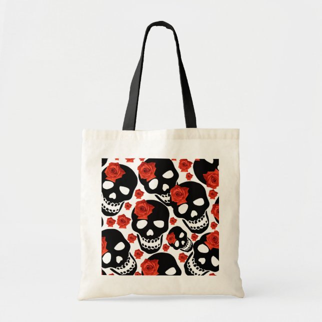 Cráneos y la bolsa de asas de los rosas (Frente)