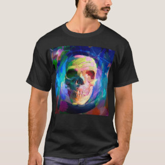 Cránula colorida pintura Camiseta