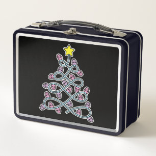 Cránulos góticos Cráneo de Navidad Lunchbox